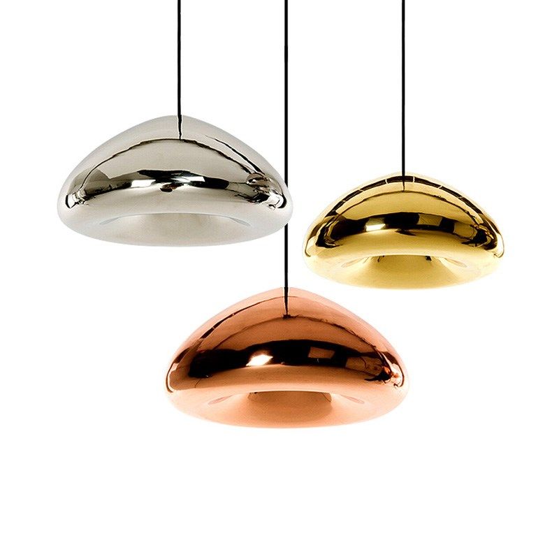nordic postmodern chrome pendant light golden red bronze gl