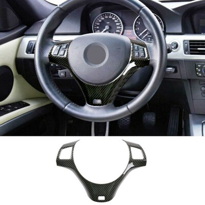 Car Interior Steering Wheel Decoration Cover Trim For-BMW 3
