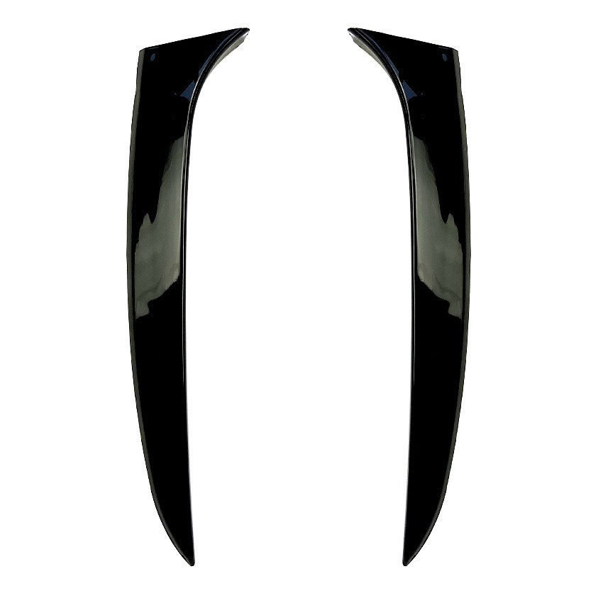 2Pcs Car Styling Black Plastic Rear Window Side Spoiler Wing