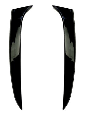 2Pcs Car Styling Black Plastic Rear Window Side Spoiler Wing
