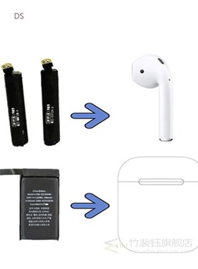 Battery For Airpods 1st 2nd A1604 A1523 A1722 A2032 A2031 Ai