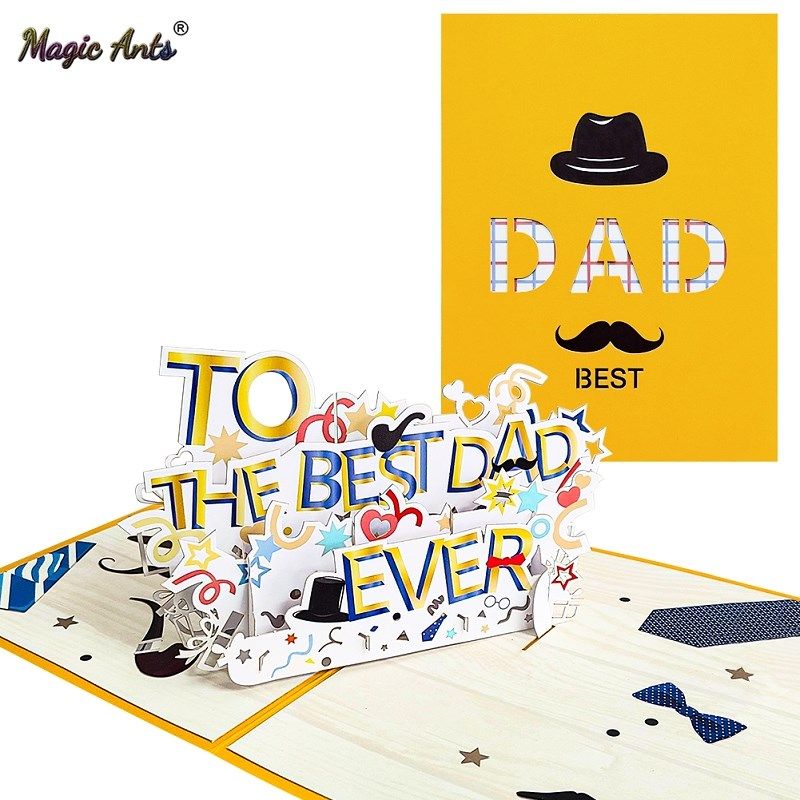happy fathers day card 3d pop-up birthday cards for dad