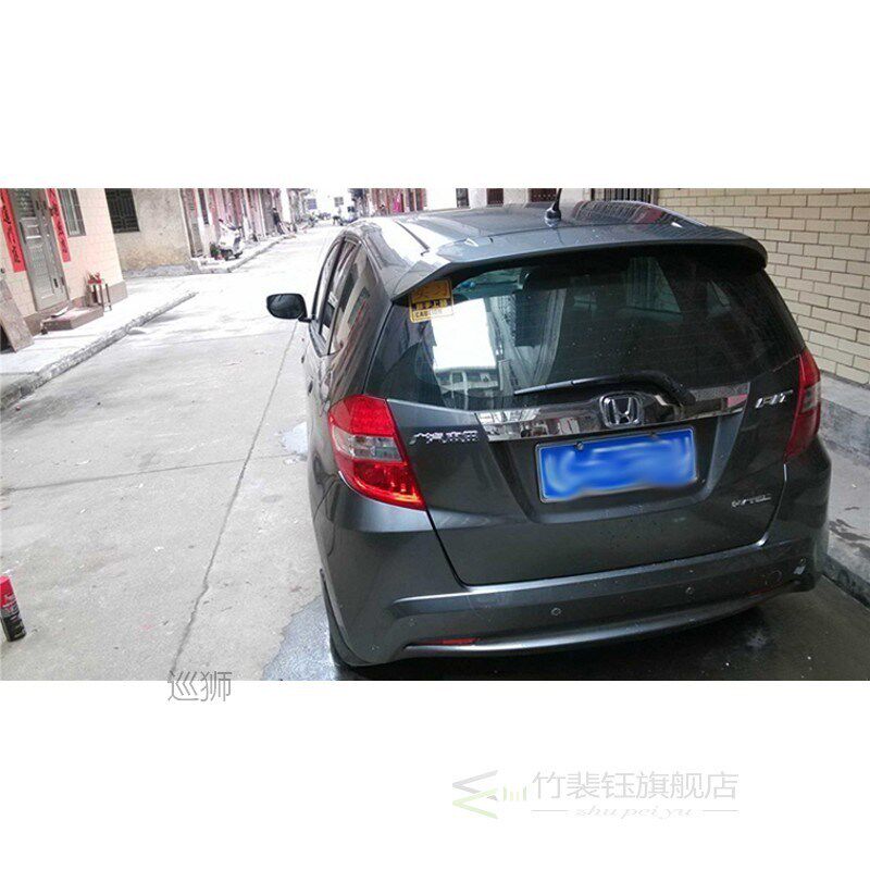 For 2008-2013 Honda Fit/jazz Spoiler High Quality ABS Materi