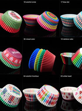 100Pcs/pack Cake Muffin Cupcake Paper Cups Cake box Cupcake