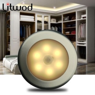 Wall Lamp Sensor 6 Led Battery Motion Bulbs Emergency Dry P