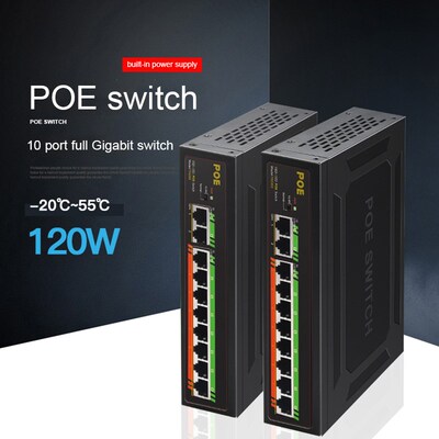 10 Ports POE 1000 Mbps Switchs Gigabit Switch 10/100/1000Mbp