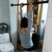 不用打孔 窗帘杆伸缩杆帘子杆免打孔挂门帘不无需打孔窗帘干杆儿