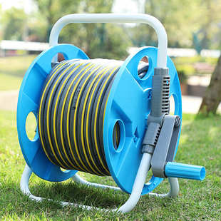 浇花洗车水枪软管盘管水管收纳架卷管收管器水车架套装家用水管车
