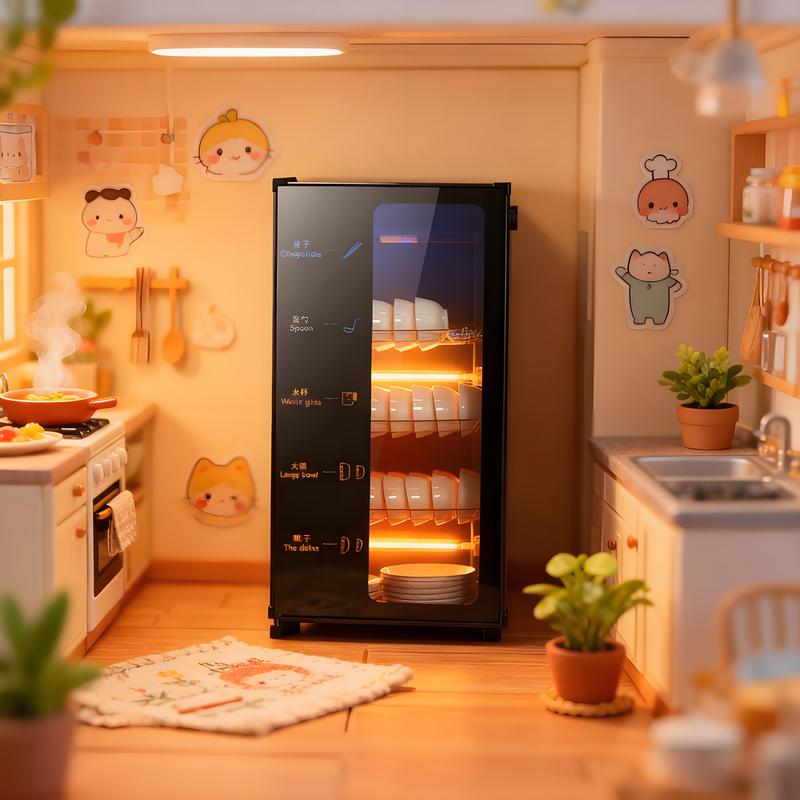 加热餐具柜沥水盘菜板红外线消毒柜分区办公耐用食堂消毒柜大容量