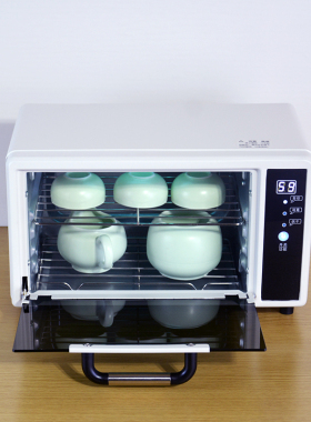 办公室专用茶杯消毒柜小型茶水柜迷你茶具消毒柜幼儿园烘干一体