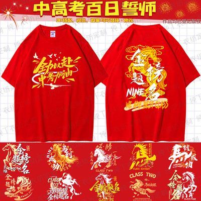 毕业班服圆领纯棉男女定制文化衫