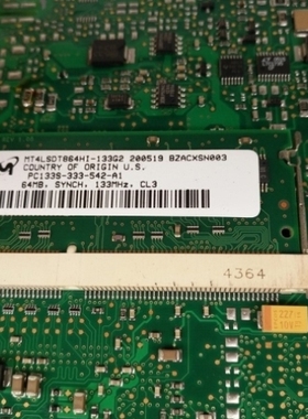 【议价】贝加莱4PP120.1043-31内存MT4LSDT864HI-133G2 PC133S-33
