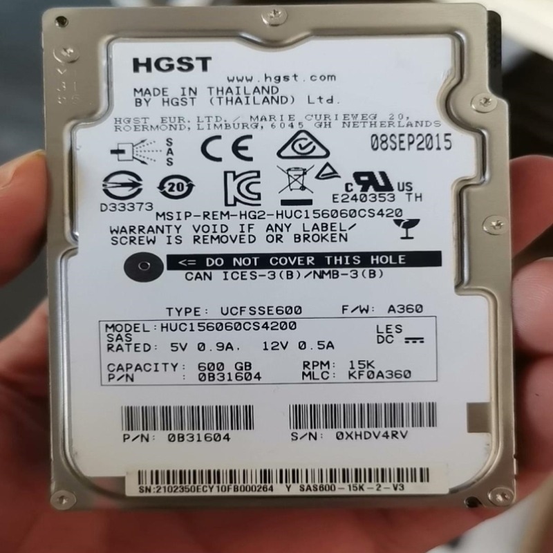 【议价】HUC156060CS4200 600G 15K 25-议价