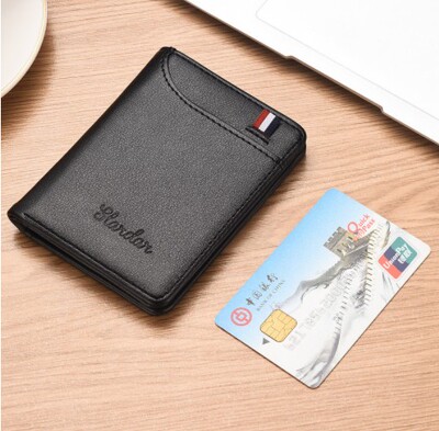 Purse Card Holders Men Wallet Thin Small Short Skin Wallets