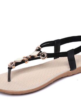 2018 summer shoes big size women flat sandals 41 42 夏季凉鞋