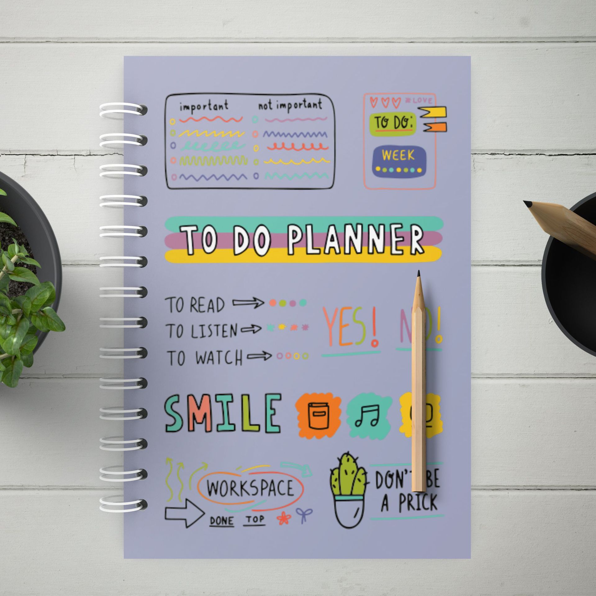 Simplified planner study plan book time management Students