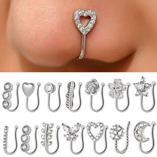 1PC 316L Surgical Steel Nose Ring Hoop C Shape Septum Rings