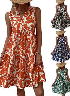 summer dresses short dress women woman print beach plus size