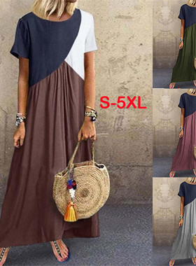 Summer women clothes ladies long dress plus size 2021 连衣裙