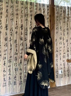 Jiangnan Water Town Artistic Tourism Shawl Imitation Knitte