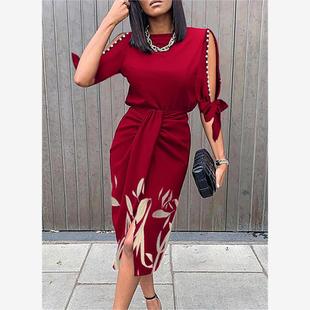 dress women dresses winter sexy night party red green 2023
