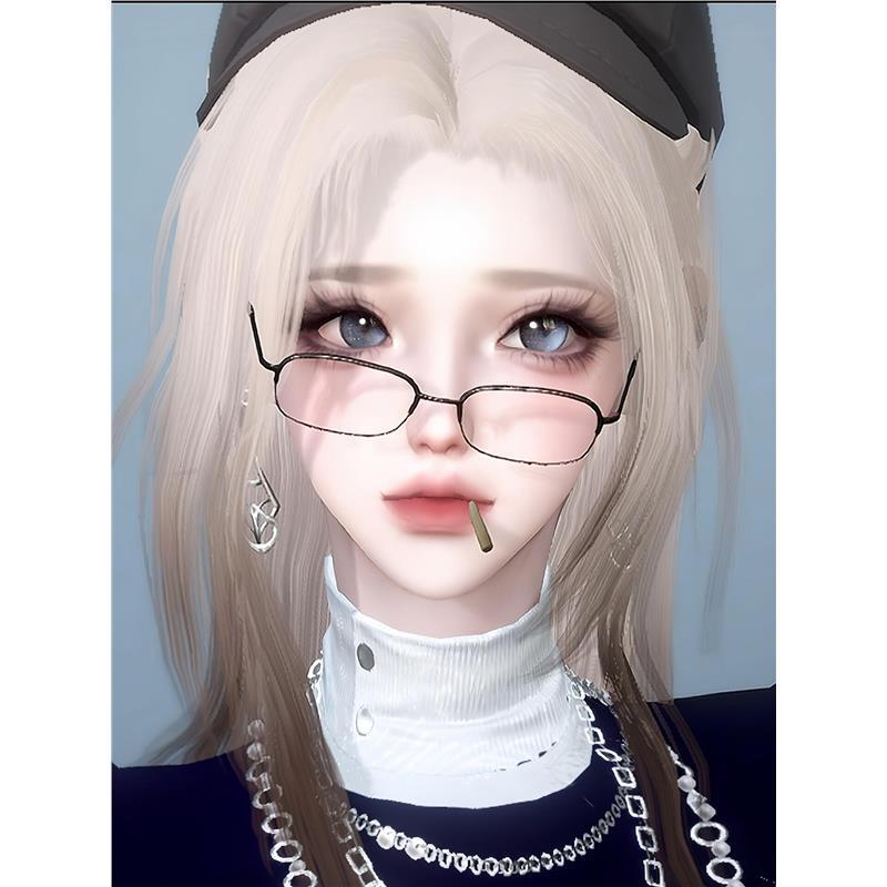 美式甜心 口吃猫 逆水寒手游捏脸全职业女通用 原版