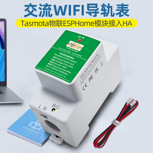 WIFI导轨表Tasmota物联ESPHome模块接入HAHomeAssistant平台电表