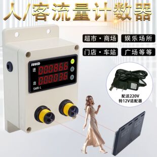 红外线自动感应门店客流量计数器人流统计人数羊人员进出记数数显