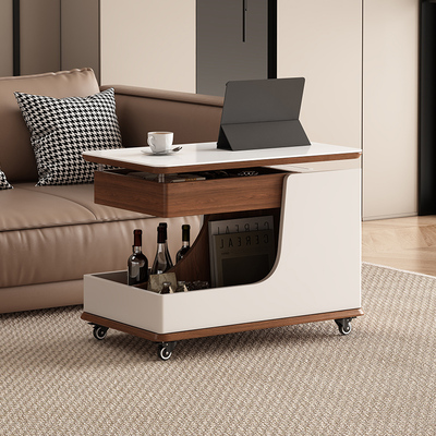 全实木客厅边几可移动升降沙发边桌茶几桌床头边柜旋转小推车角几