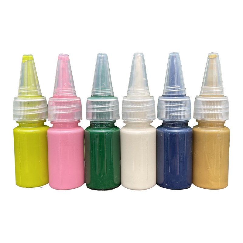 12色大漆漂漆非遗漆扇diy漂流漆颜料材料包团扇扇子小瓶迷你