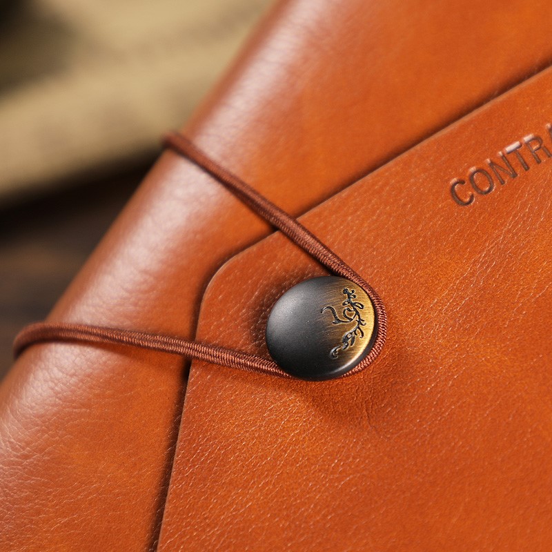 简约活页笔记本A6复古绑带手账本A7创意小6孔本子便携随身口袋日