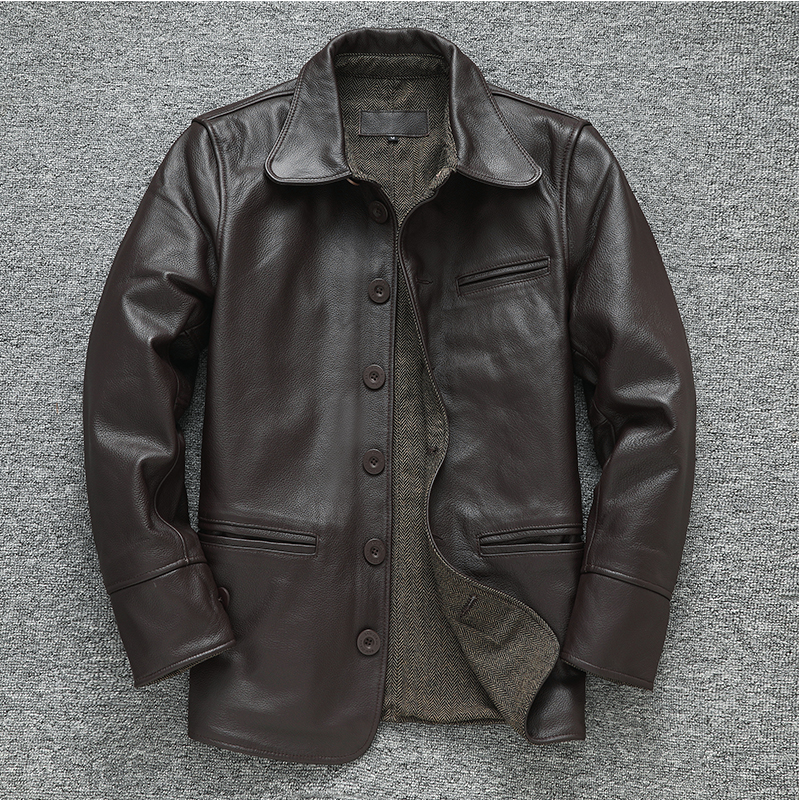 司闸员男士休闲外套皮夹克直筒
