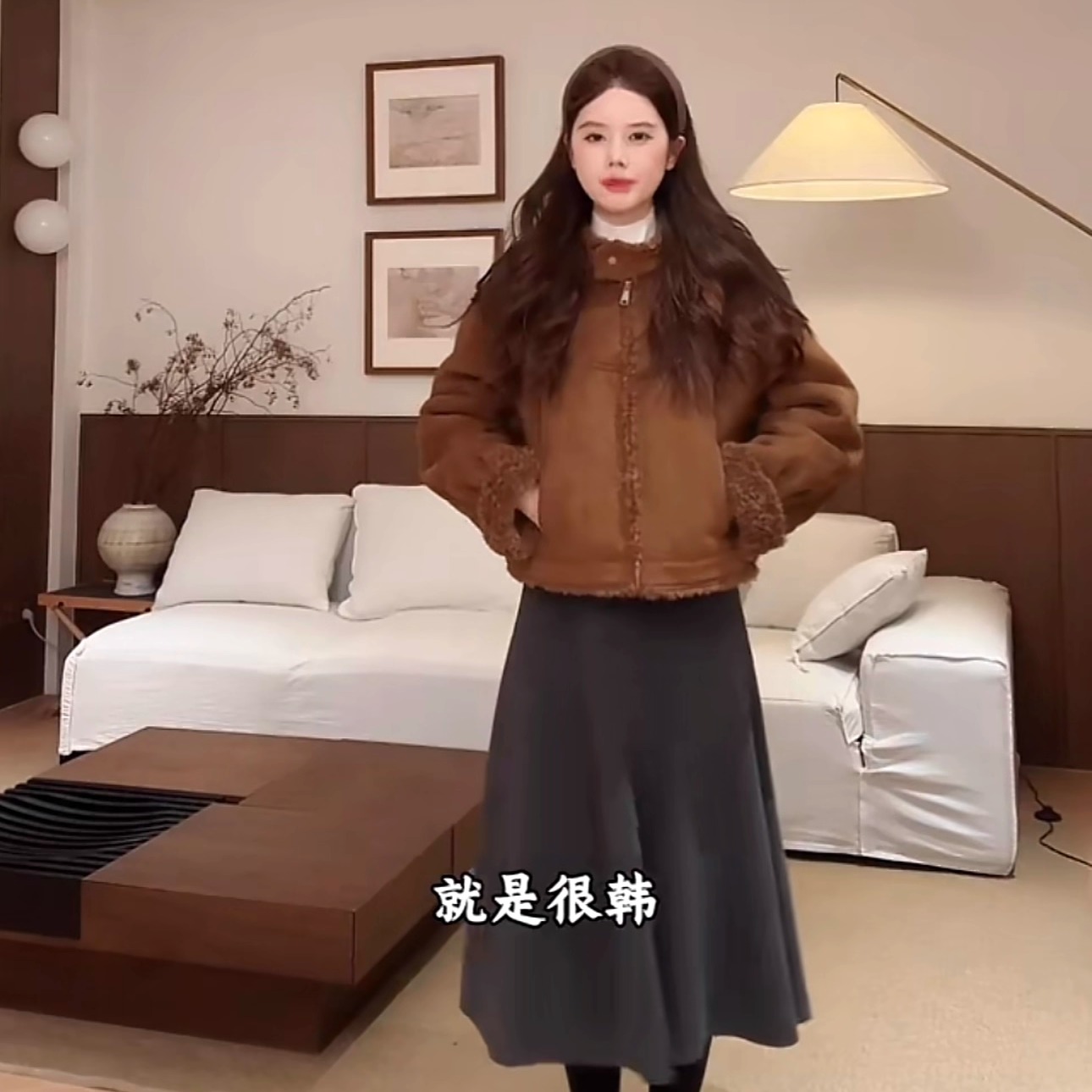 立领毛毛外套女冬季加厚短款韩版