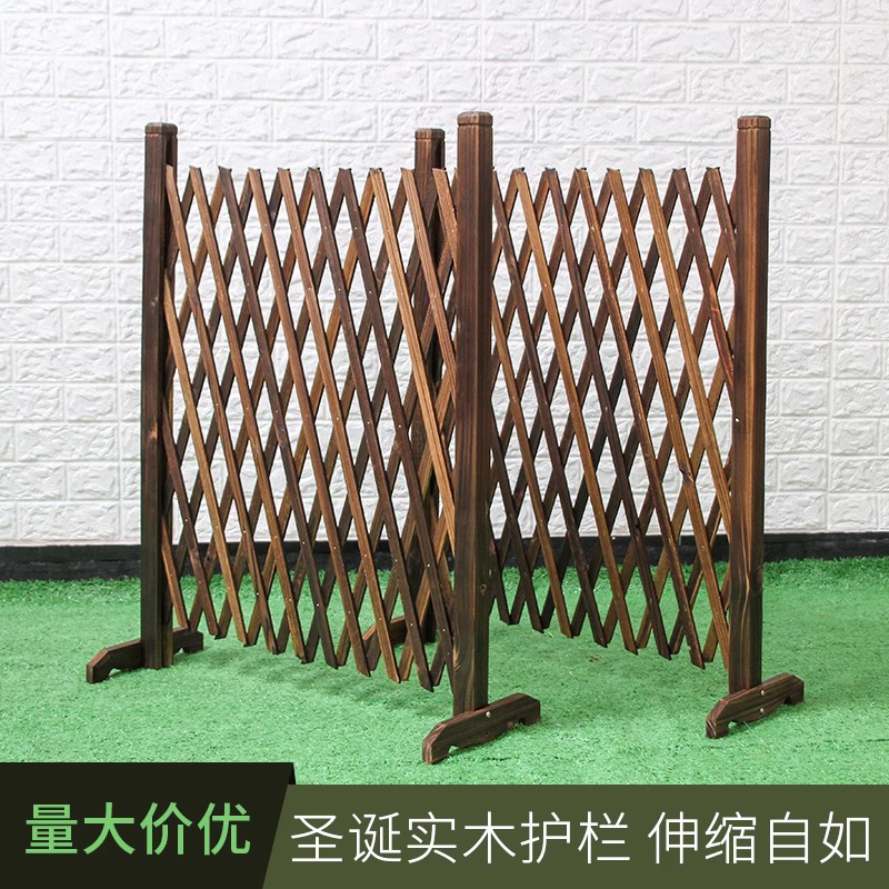 圣诞节装饰品大型圣诞树下装饰套餐围栏白色实木围栏商场户外布置