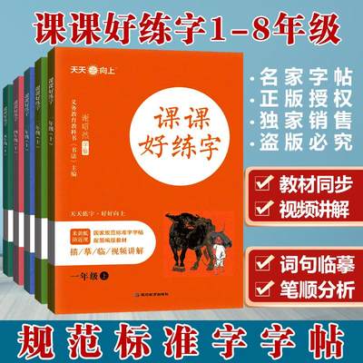 天天向上小学生写好中国字正楷临摹儿童硬笔楷书一二年级三四上下