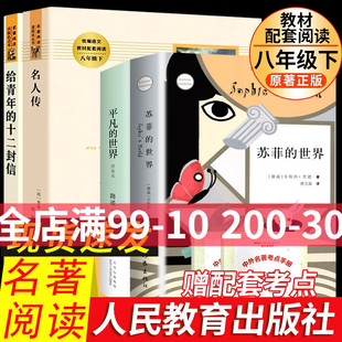 世界正版 全套四本名人传给青年 十二封信平凡 世界路遥苏菲 原