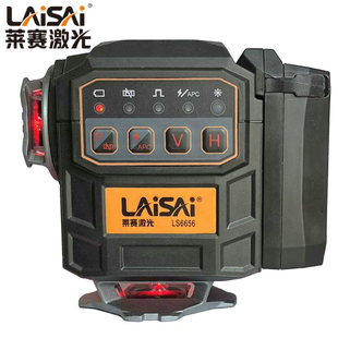 LAISAI莱赛激光6656强红光12线贴墙仪强光绿光贴地仪3D标线水平仪