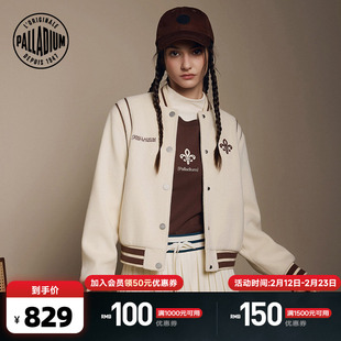 PALLADIUM帕拉丁上装复古撞色拼接女款棒球外套1911948