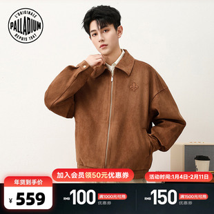 PALLADIUM帕拉丁上装时尚翻领鸢尾花徽标男款外套1013668
