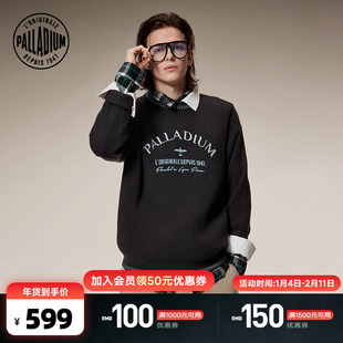 PALLADIUM帕拉丁上装提花标志设计男款圆领毛衫1012813