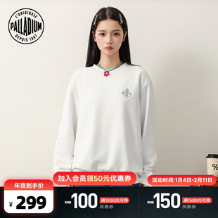 PALLADIUM帕拉丁上装鸢尾花刺绣男款圆领卫衣1013492&1013493