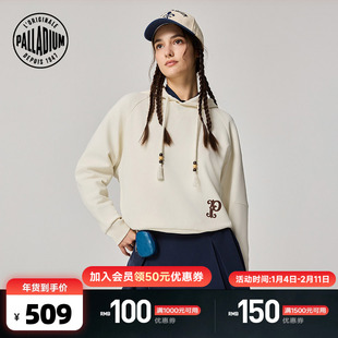 PALLADIUM帕拉丁休闲宽松时尚复古运动女早秋新品连帽卫衣1911942
