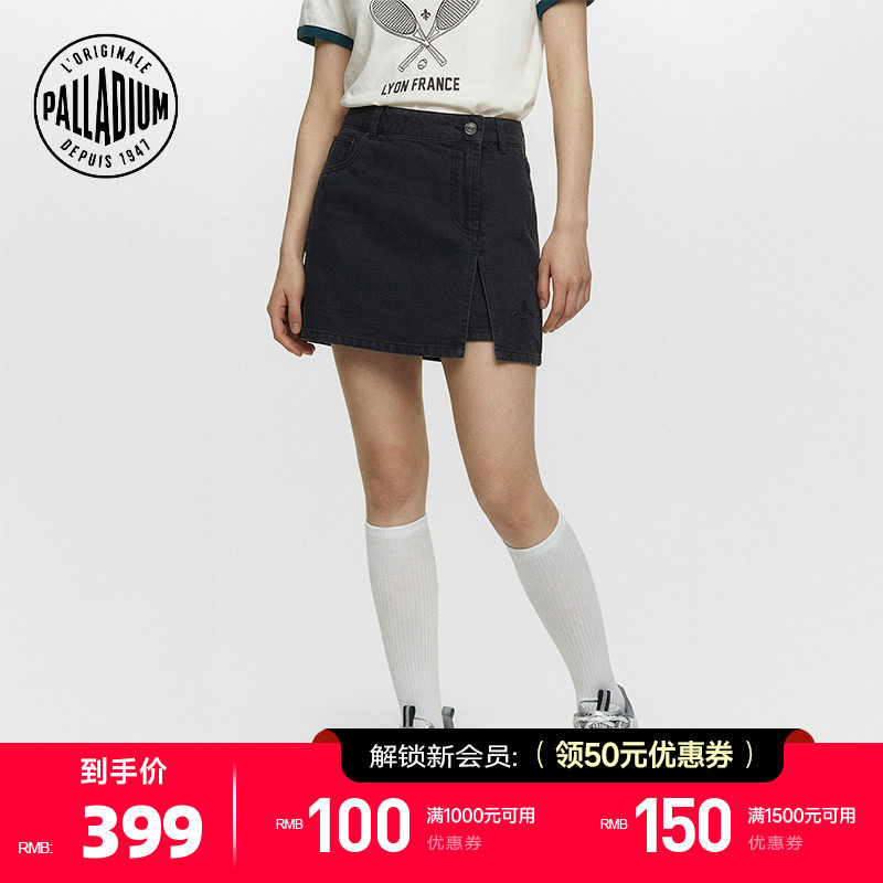 PALLADIUM帕拉丁裤装时尚鸢尾花小刺绣女款牛仔短裤1913901