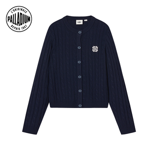 PALLADIUM帕拉丁通勤百搭开衫女款开襟毛衫外套