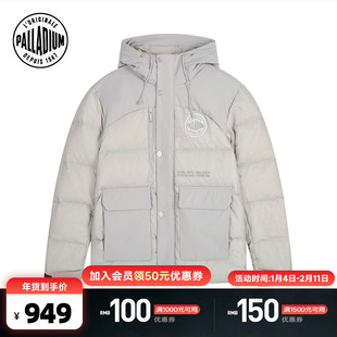 PALLADIUM帕拉丁上装时尚徽章拼接设计男款羽绒服1011815