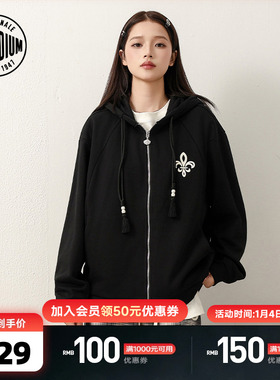 PALLADIUM帕拉丁日常休闲复古运动男女同款连帽针织外套1012591