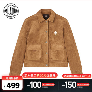 PALLADIUM帕拉丁上装复古绒面前幅口袋女款翻领外套1913495