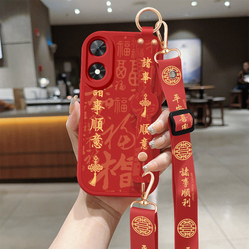 斜挎腕带★小羊皮细腻手感★天使眼镜头保护