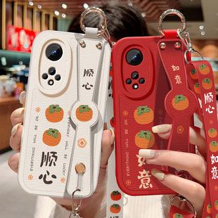 柿柿顺心适用华为nova9手机壳nova9pro新款女nova9se背带斜跨腕带挂绳nova9z小羊皮保护套5g软壳NAM-AL00外壳