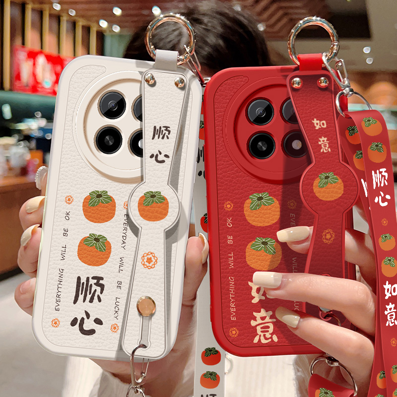 斜挎腕带★小羊皮细腻手感★天使眼镜头保护